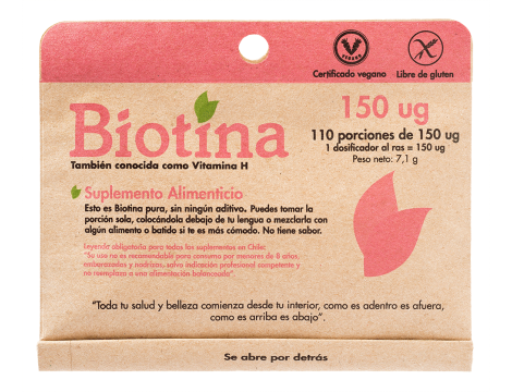 Biotyna w proszku - witamina B7 na zdrowe włosy i paznokcie 7,1 g - 110 porcji - 3